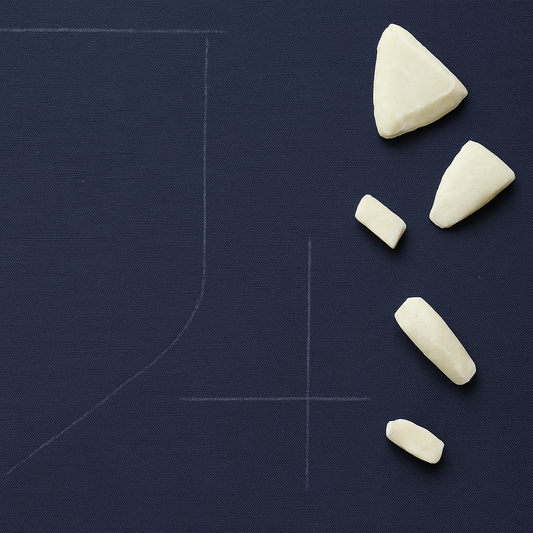 Marquer un tissu foncé sans craie ? Le savon sec est ton allié